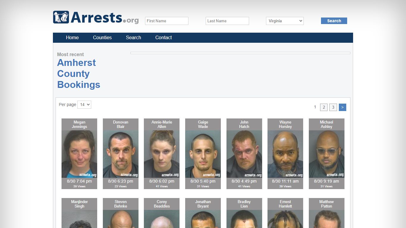 Amherst County Arrests and Inmate Search